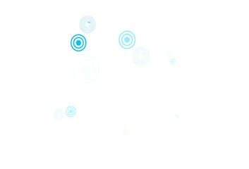 Light Blue, Yellow vector texture with disks.