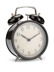 Alarm clock isolated on white