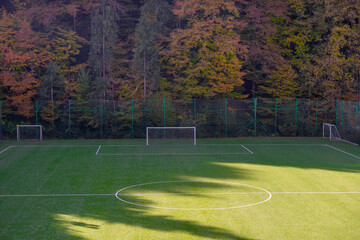 football field with