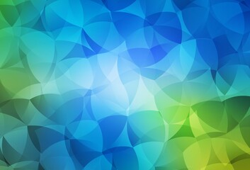 Light Blue, Green vector gradient triangles texture.
