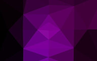 Fototapeta premium Dark Purple vector triangle mosaic template.