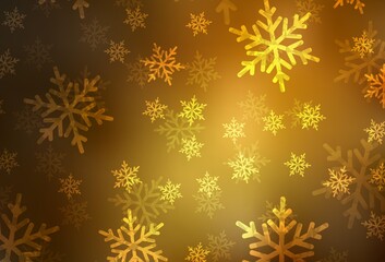 Dark Orange vector layout in New Year style.