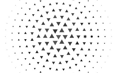 Light Silver, Gray vector cover in polygonal style.