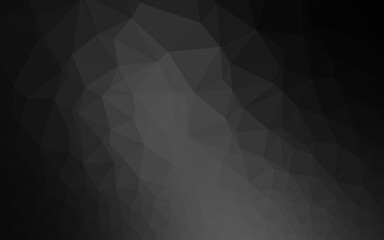 Obraz premium Dark Silver, Gray vector shining triangular template.