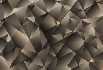 Light Gray vector triangle mosaic texture.