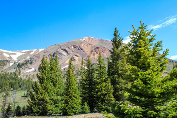 mountain landscape with sky