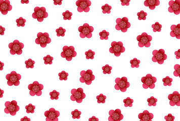 梅　春　年賀状　背景