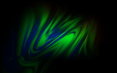 Dark Green vector glossy abstract background.