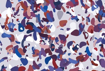 Light Blue, Red vector pattern with chaotic shapes.