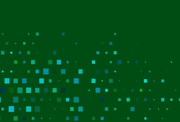 Light Blue, Green vector backdrop with rectangles, squares.