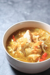 Soto Ayam Kuning, Indonesian Yellow Chicken Soup 