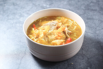 Soto Ayam Kuning, Indonesian Yellow Chicken Soup 