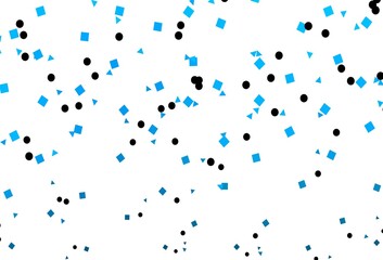 Light BLUE vector backdrop with lines, circles, rhombus.