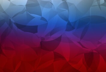 Obraz premium Light Blue, Red vector polygon abstract backdrop.