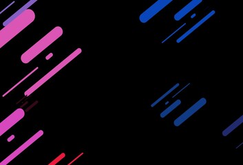 Dark Blue, Red vector backdrop with long lines.