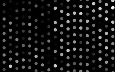 Dark Silver, Gray vector background with bubbles.