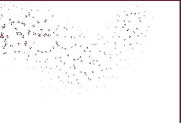 Light Blue, Red vector background with abstract lines.