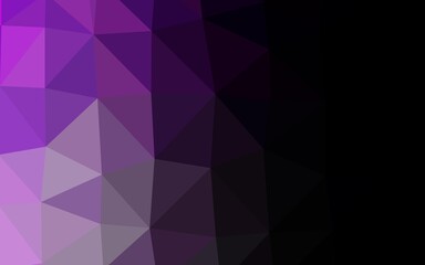 Light Purple vector triangle mosaic cover.