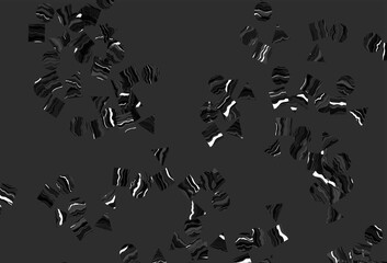 Light Black vector background with triangles, circles, cubes.