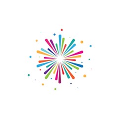 Firework vector icon illustration