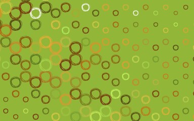 Light Green, Yellow vector background with spots.