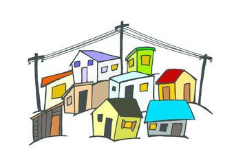 Fototapeta premium Casas