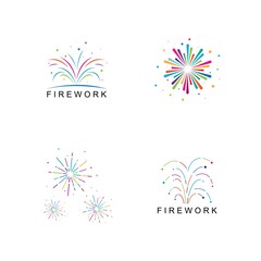 Firework vector icon illustration