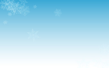 Fototapeta na wymiar Gray Snowfall Vector Blue Background. magic Snow 
