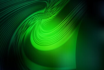 Dark Green vector glossy abstract backdrop.
