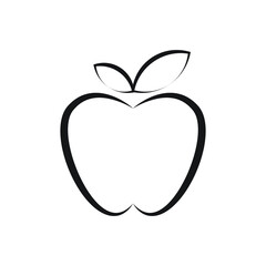 Apple icon design. Apple fruit. isolated on white background