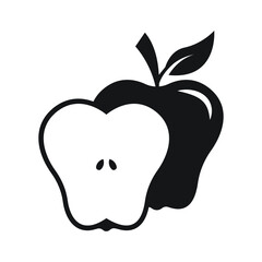Apple icon design. Apple fruit. isolated on white background