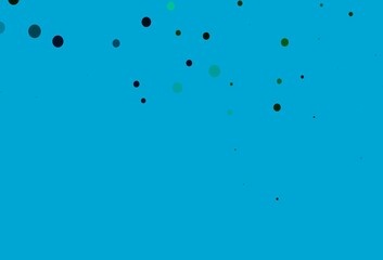 Light Blue, Green vector background with bubbles.