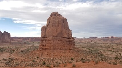 Fototapeta na wymiar Rock formation, Arches National Park, Moab, Utah