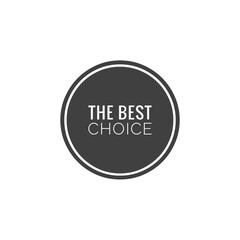 ''The best choice'' Lettering