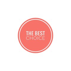 ''The best choice'' Lettering