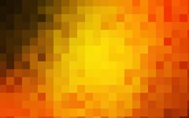 Dark Orange vector abstract polygonal pattern.