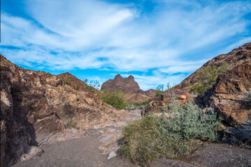 An overlooking view of nature in Yuma, Arizona