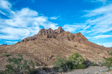 An overlooking view of nature in Yuma, Arizona