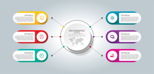 Presentation business abstract background infographic template