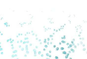 Light BLUE vector background with bubbles.
