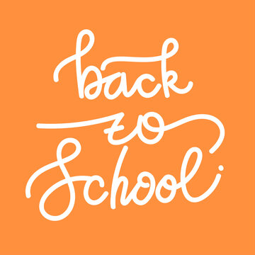 Back to School hand draw lettering