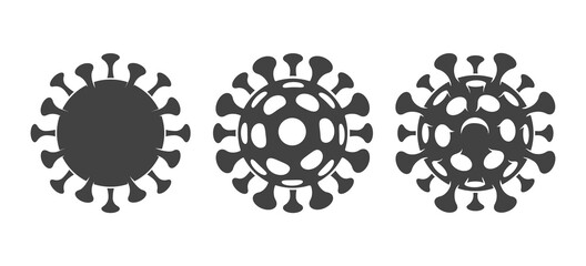 Covid pictogram on white