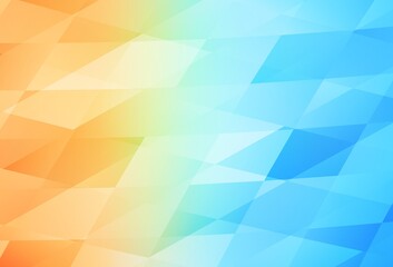 Light Blue, Red vector background in polygonal style.