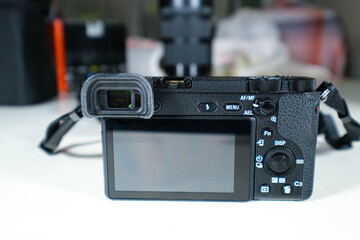 black color photo equipment