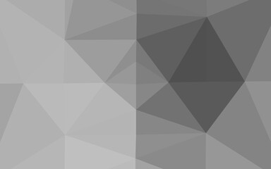 Light Silver, Gray vector blurry triangle pattern.