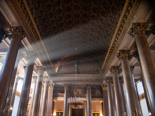 Kirche Kasaner Kathedrale von 1811 in St. Petersburg Russland mit viel Gold prächtig russisch...