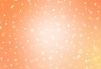 Light Orange vector background in Xmas style.