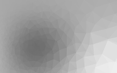 Light Silver, Gray vector polygon abstract background.