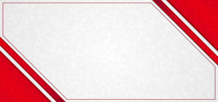 Abstract background triangle pattern red frame overlap.