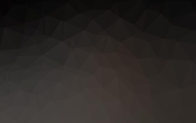 Dark Black vector blurry triangle texture.